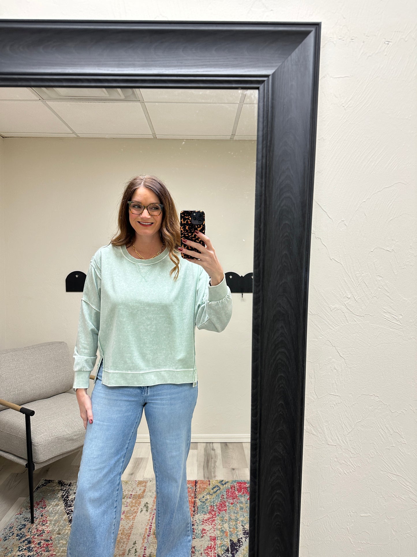 Dusty Mint Crewneck