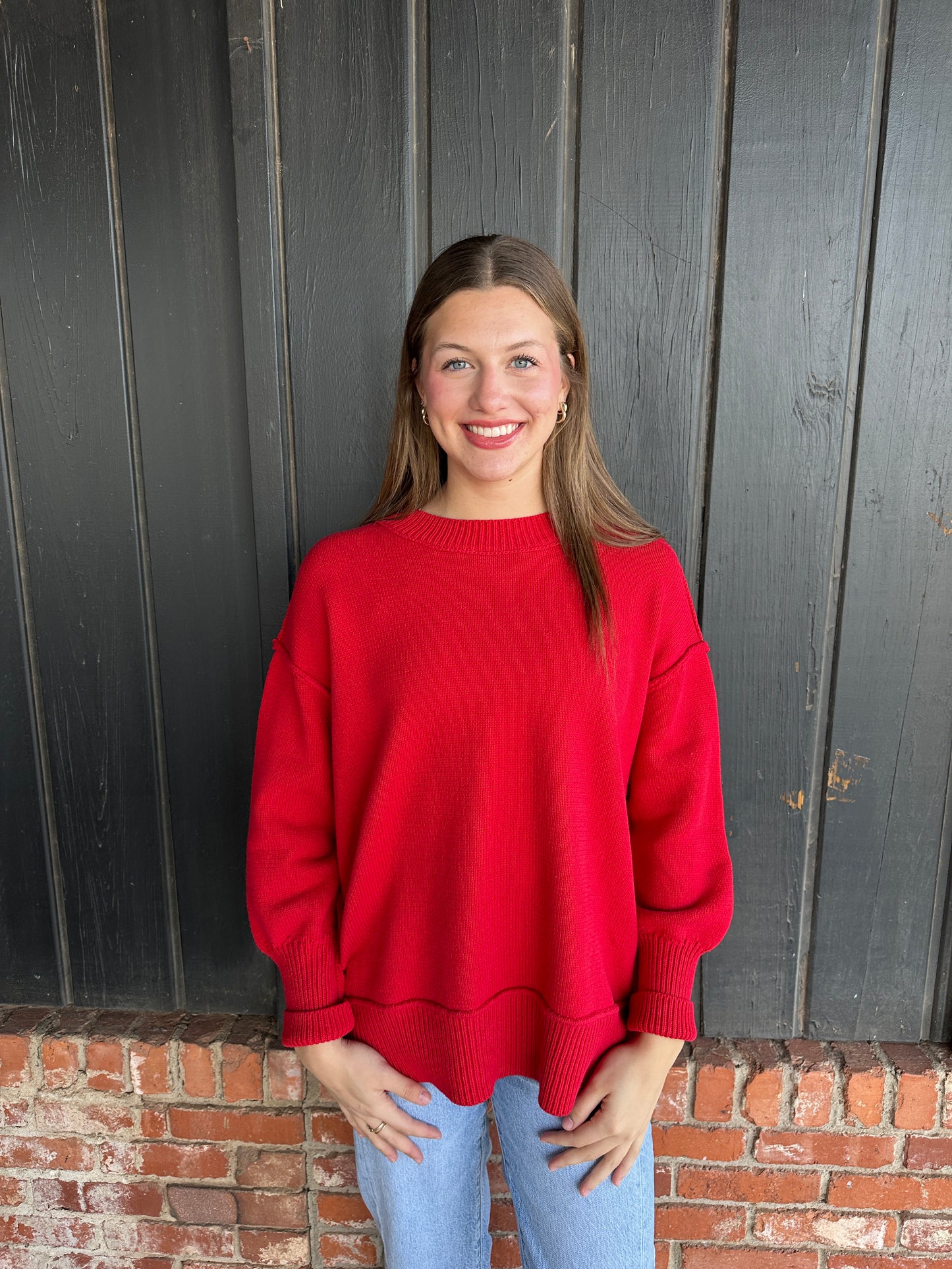 Ina Red Sweater