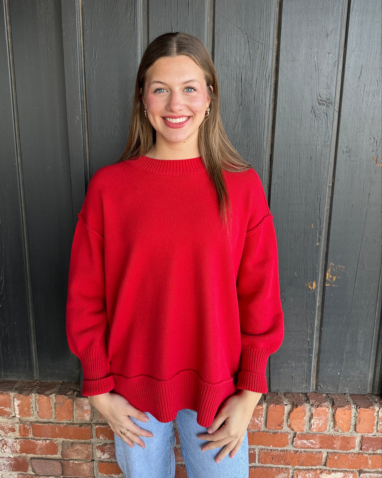 Ina Red Sweater