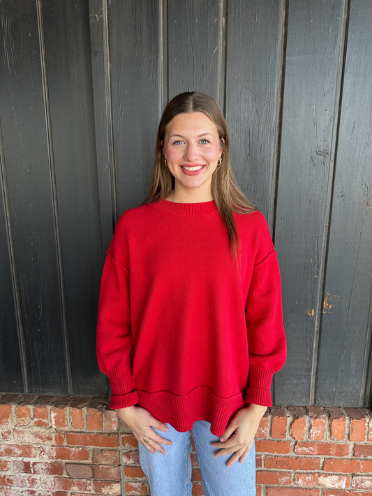 Ina Red Sweater