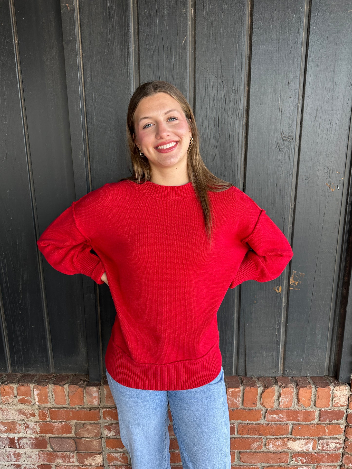 Ina Red Sweater