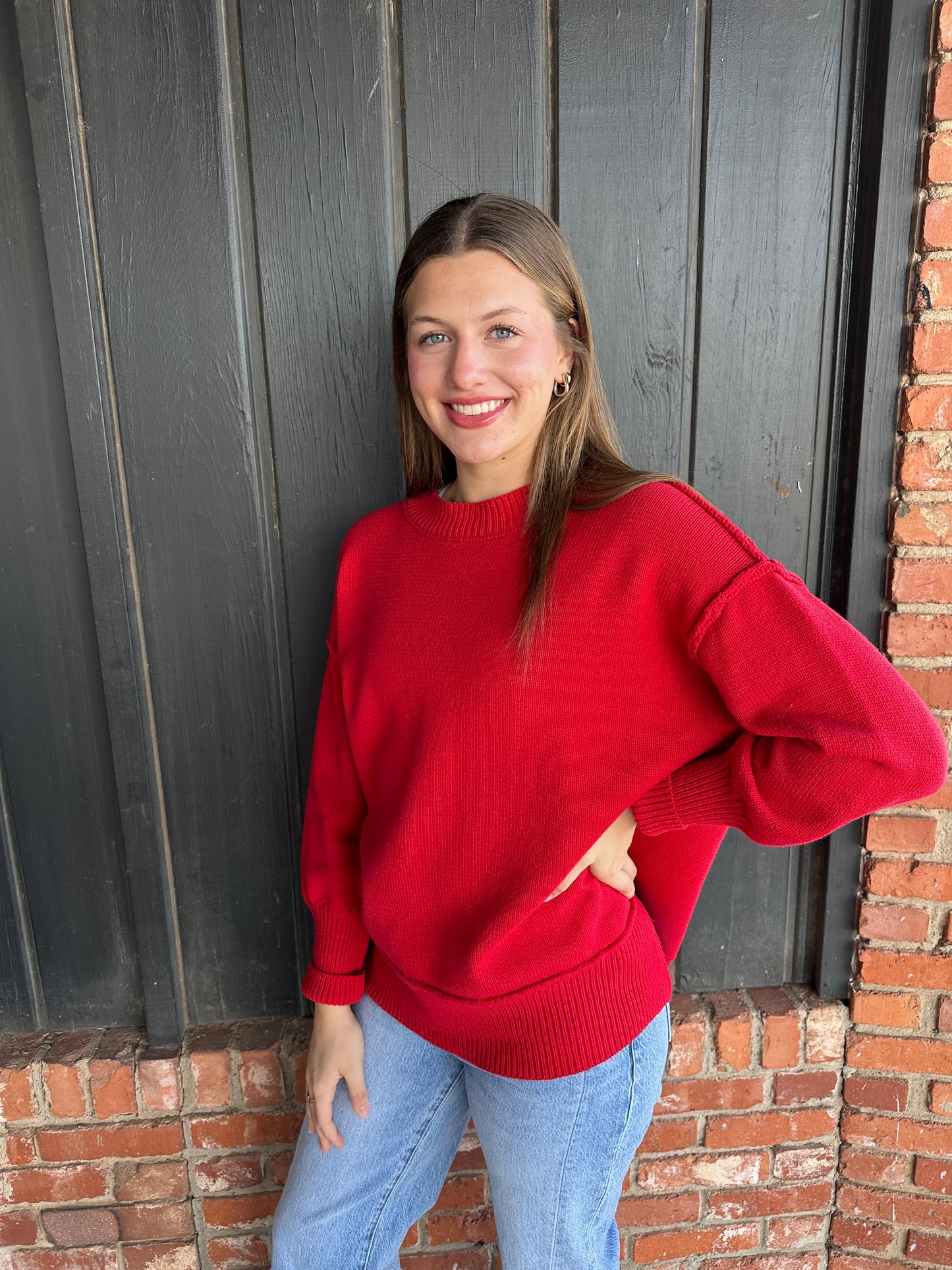 Ina Red Sweater