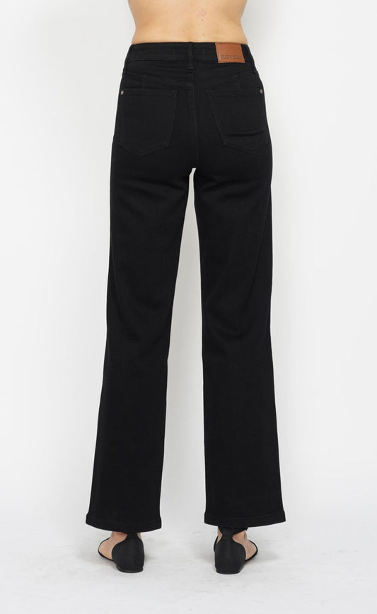 Judy Blue Tummy Control Straight Jeans - Black