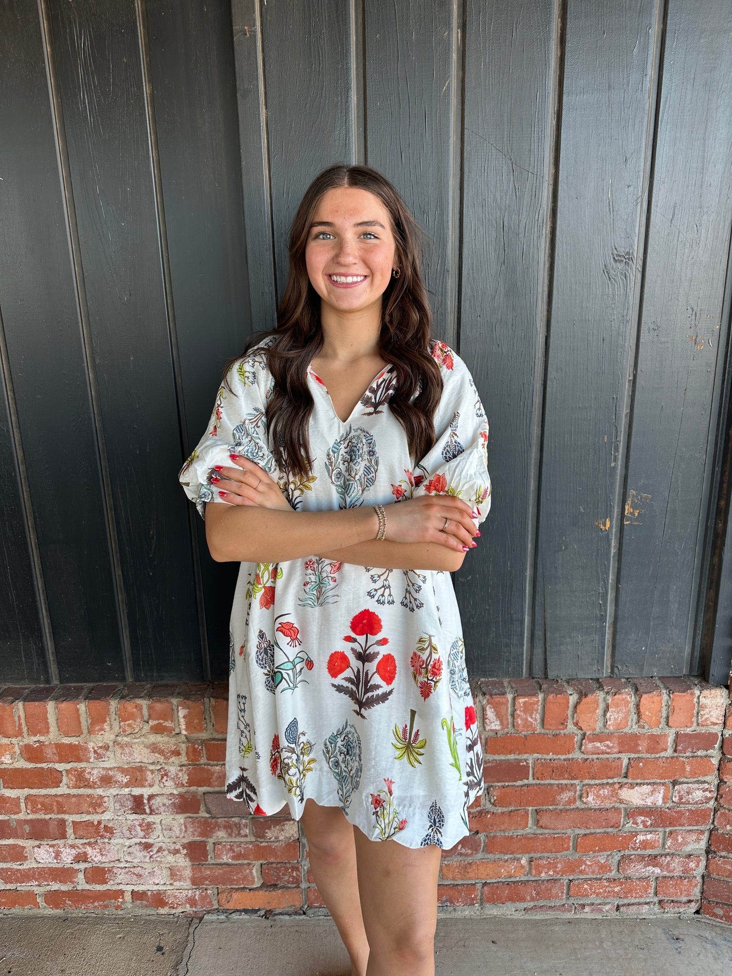 The Molly Floral Mix Dress