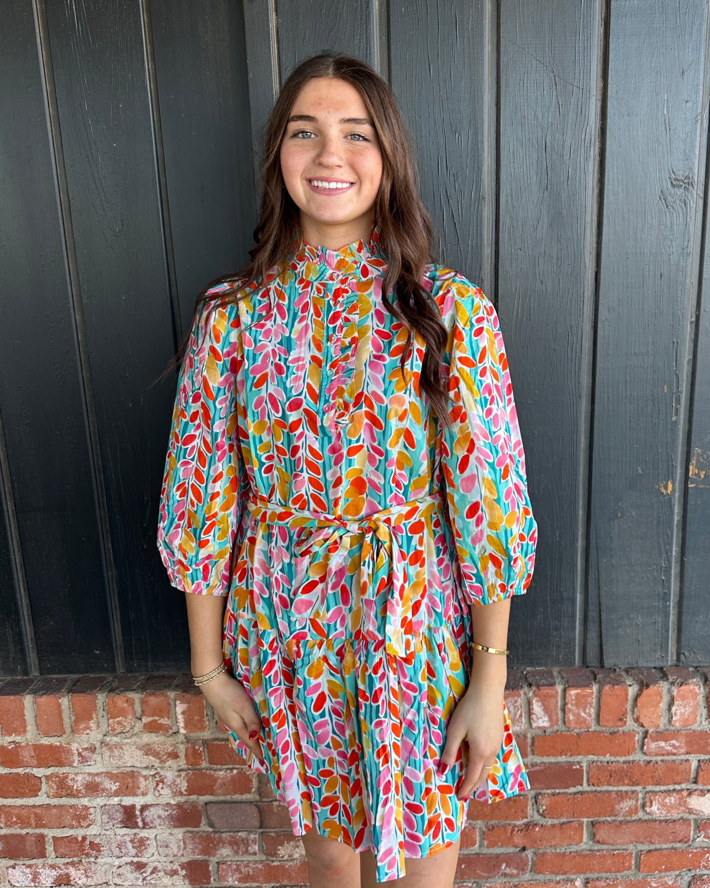 The Alyson Vibrant Floral Dress