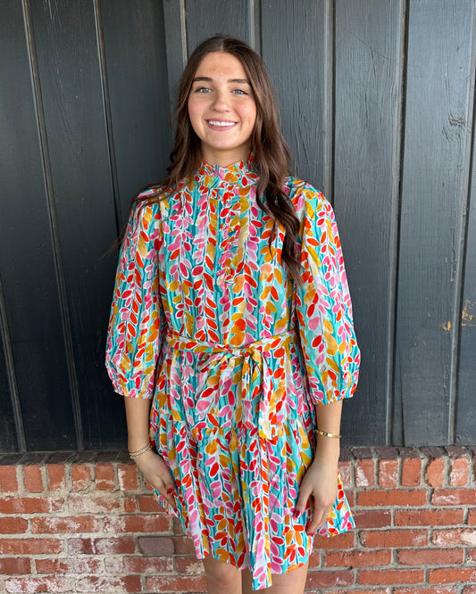 The Alyson Vibrant Floral Dress