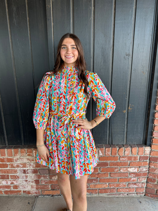 The Alyson Vibrant Floral Dress