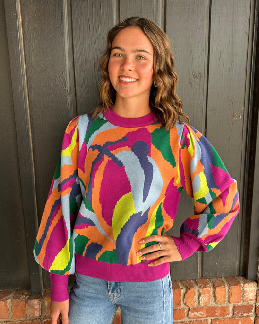 Abstract Colorful sweater
