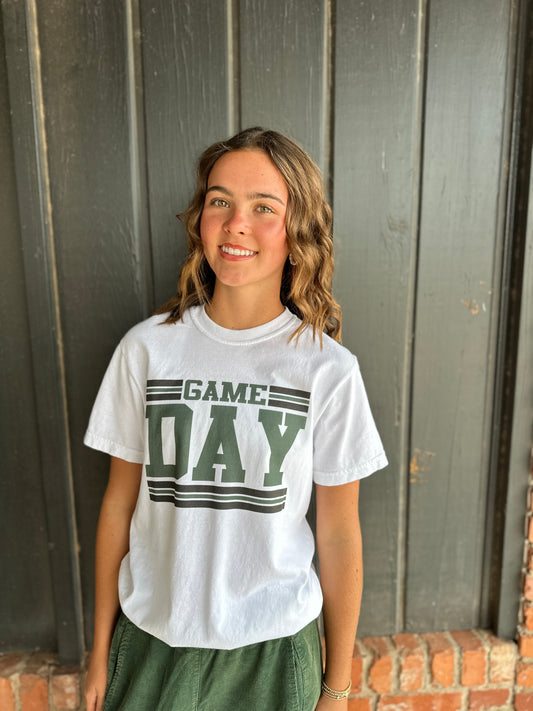 Green Game Day Graphic Tee
