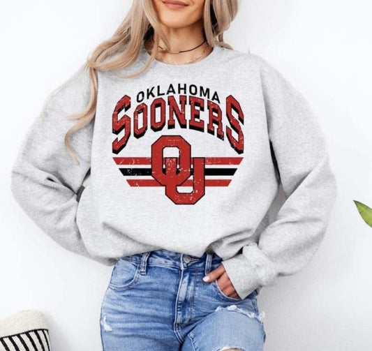 PREORDER - Oklahoma Sooners Vintage Crewneck