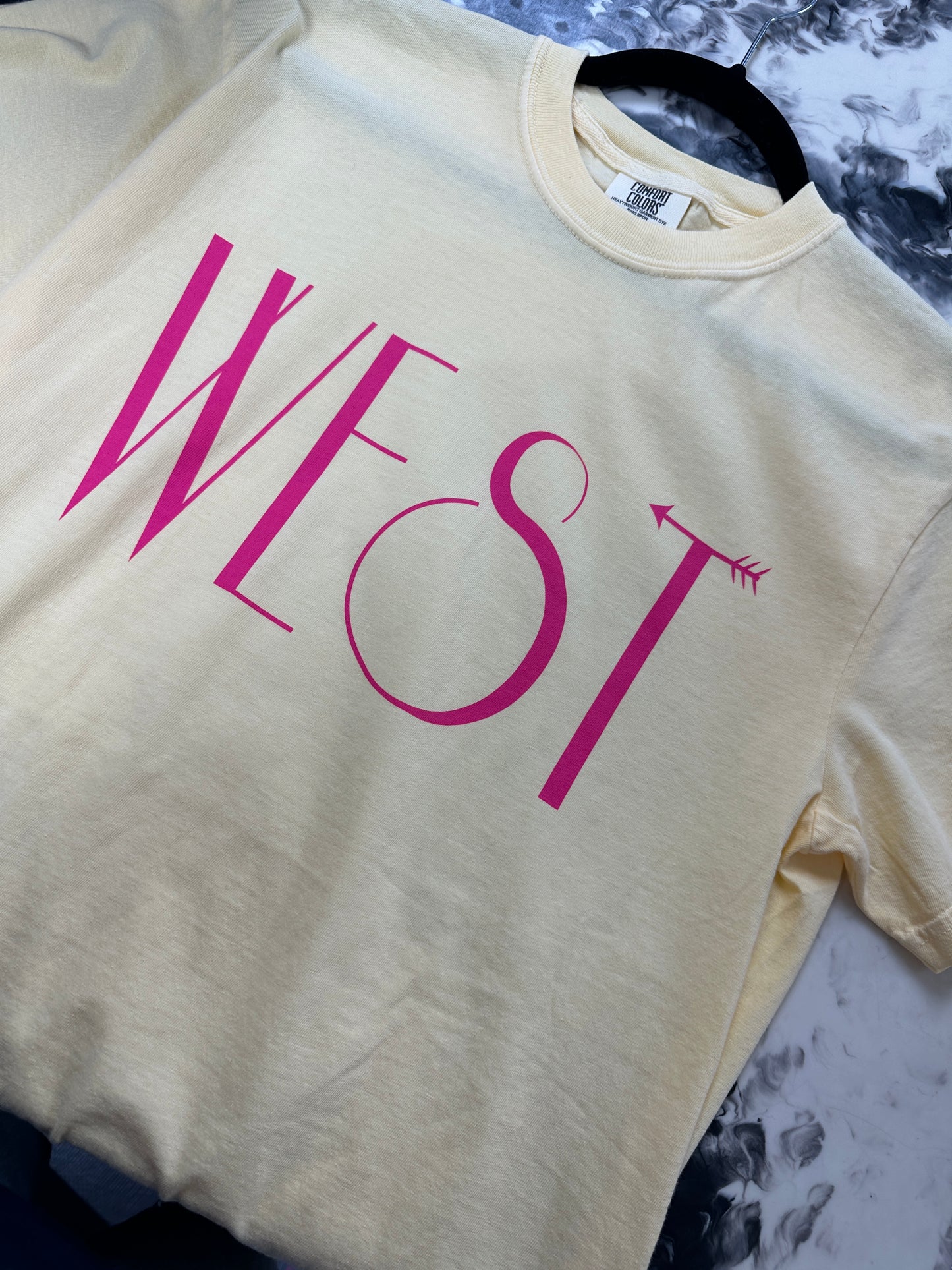 WEST Graphic Tee - Yellow