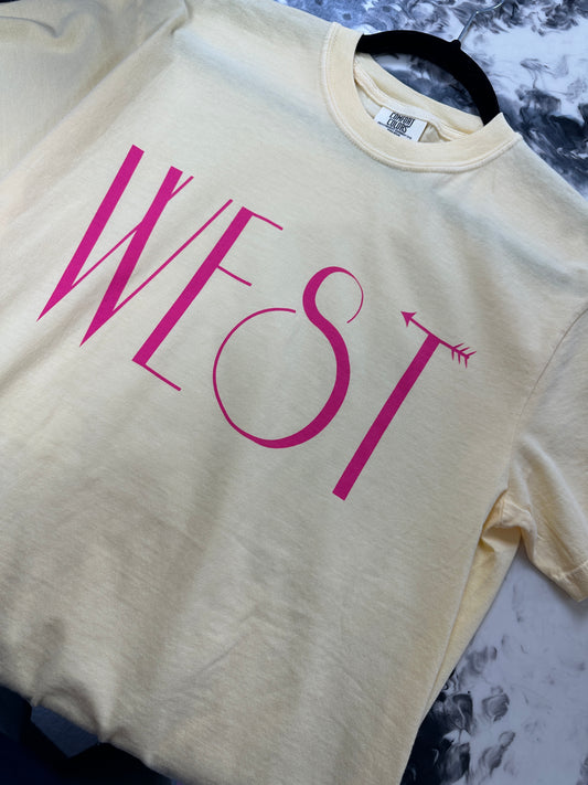 WEST Graphic Tee - Yellow