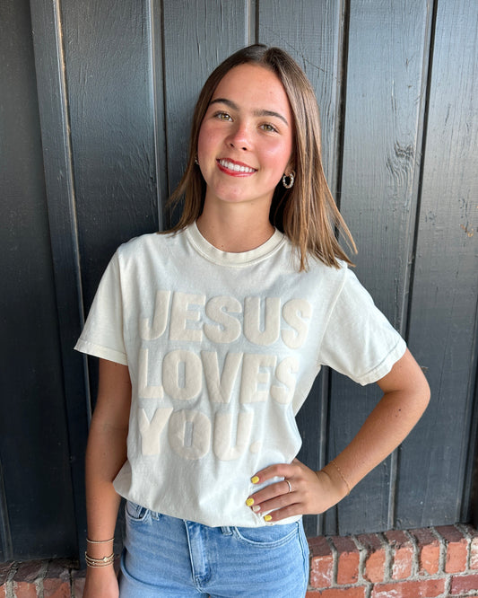 Jesus Loves You Puff Tee