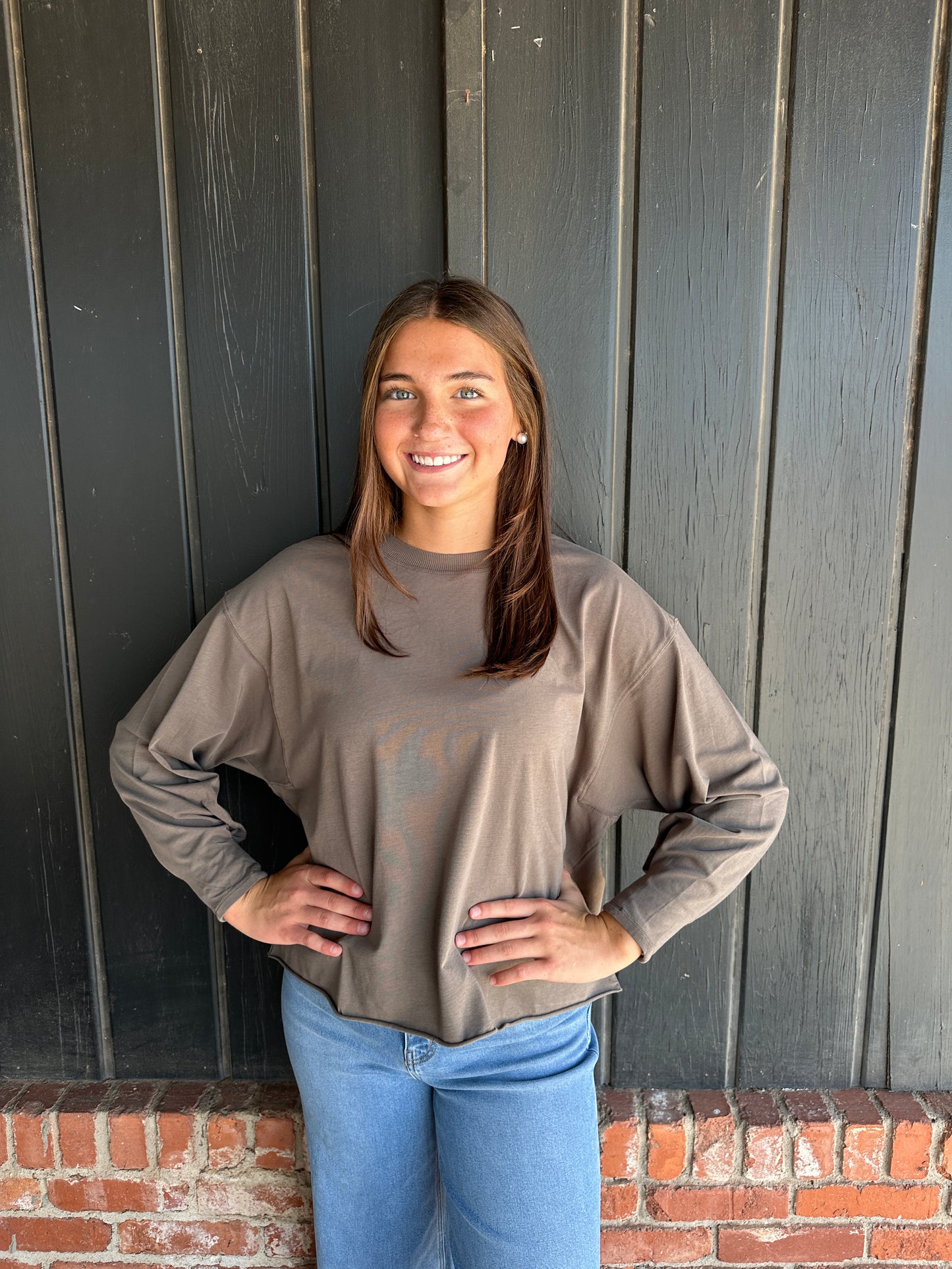 Truffle Pima Cotton Mineral Luxe Tee