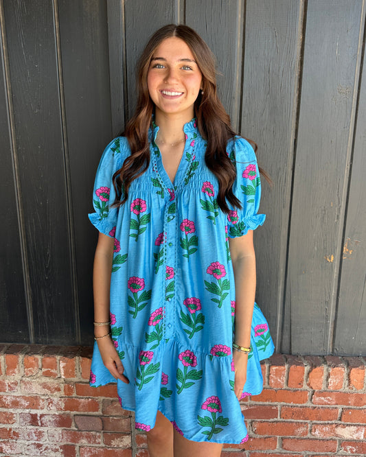 The Sky Floral Babydoll Dress