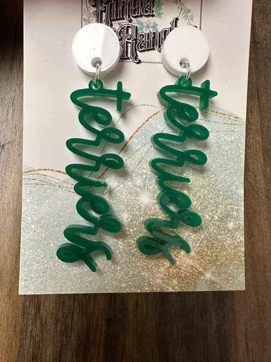 TERRIERS custom acrylic earrings