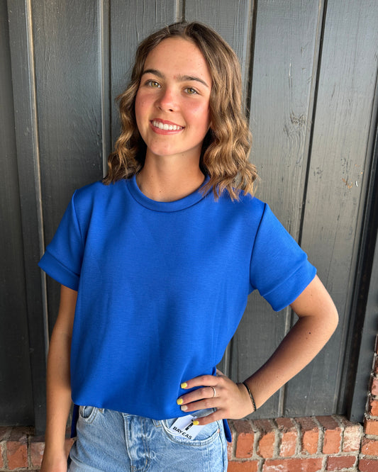 Royal Blue Scuba Top