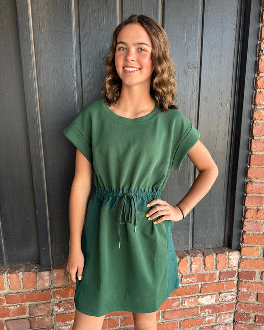 Hunter Green Jersey Dress