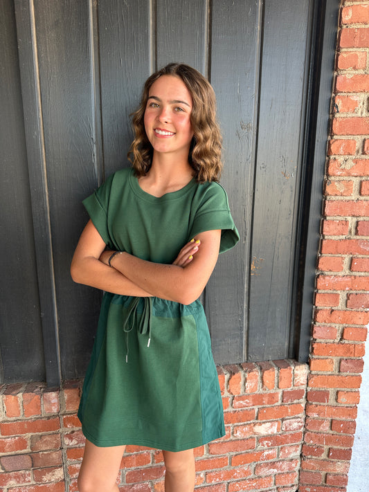 Hunter Green Jersey Dress