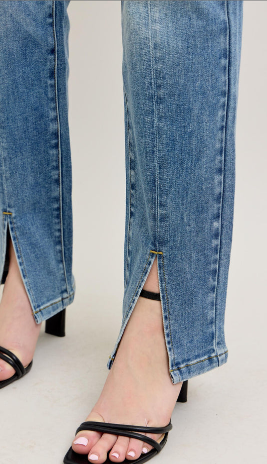 Judy Blue Vintage Front Front Seam Straight Jean