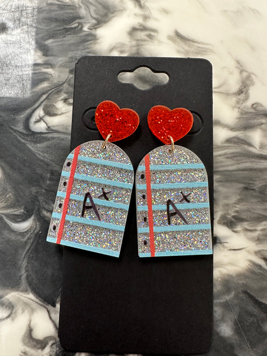 A+ Teacher earrings