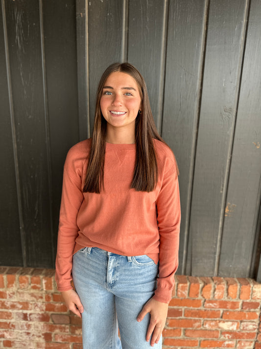 Terracotta Everyday Pullover Sweater