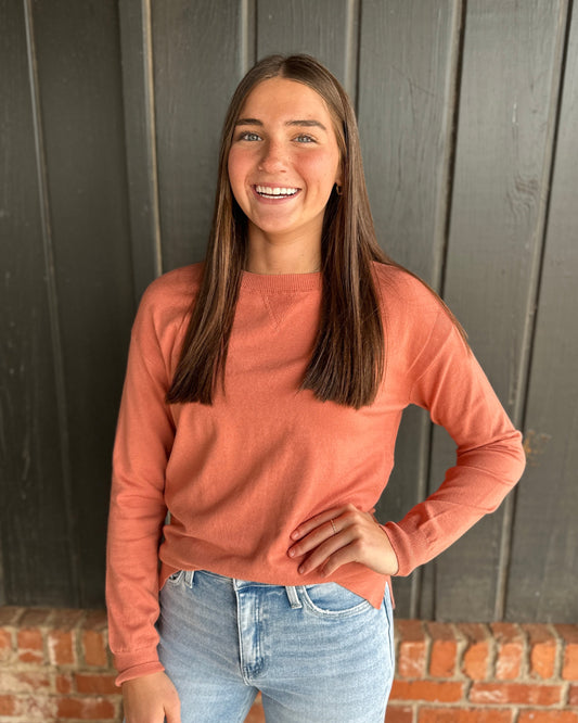 Terracotta Everyday Pullover Sweater