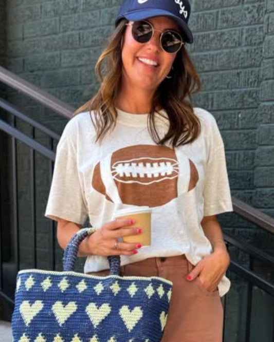 FOOTBALL Boxy Boyfriend Fit Tee