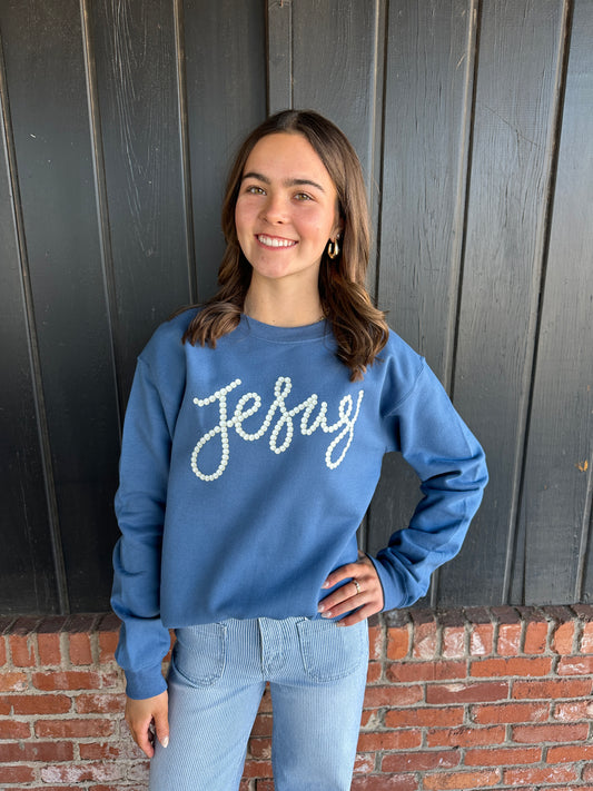 Jesus Pearls Sweatshirt