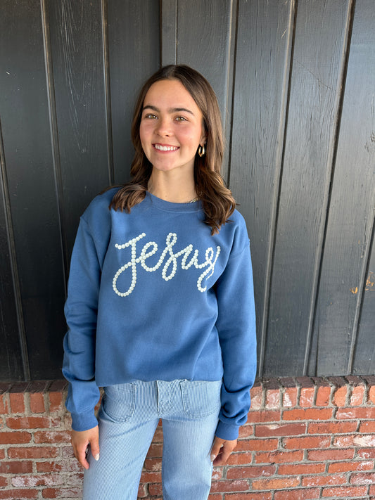 Jesus Pearls Sweatshirt