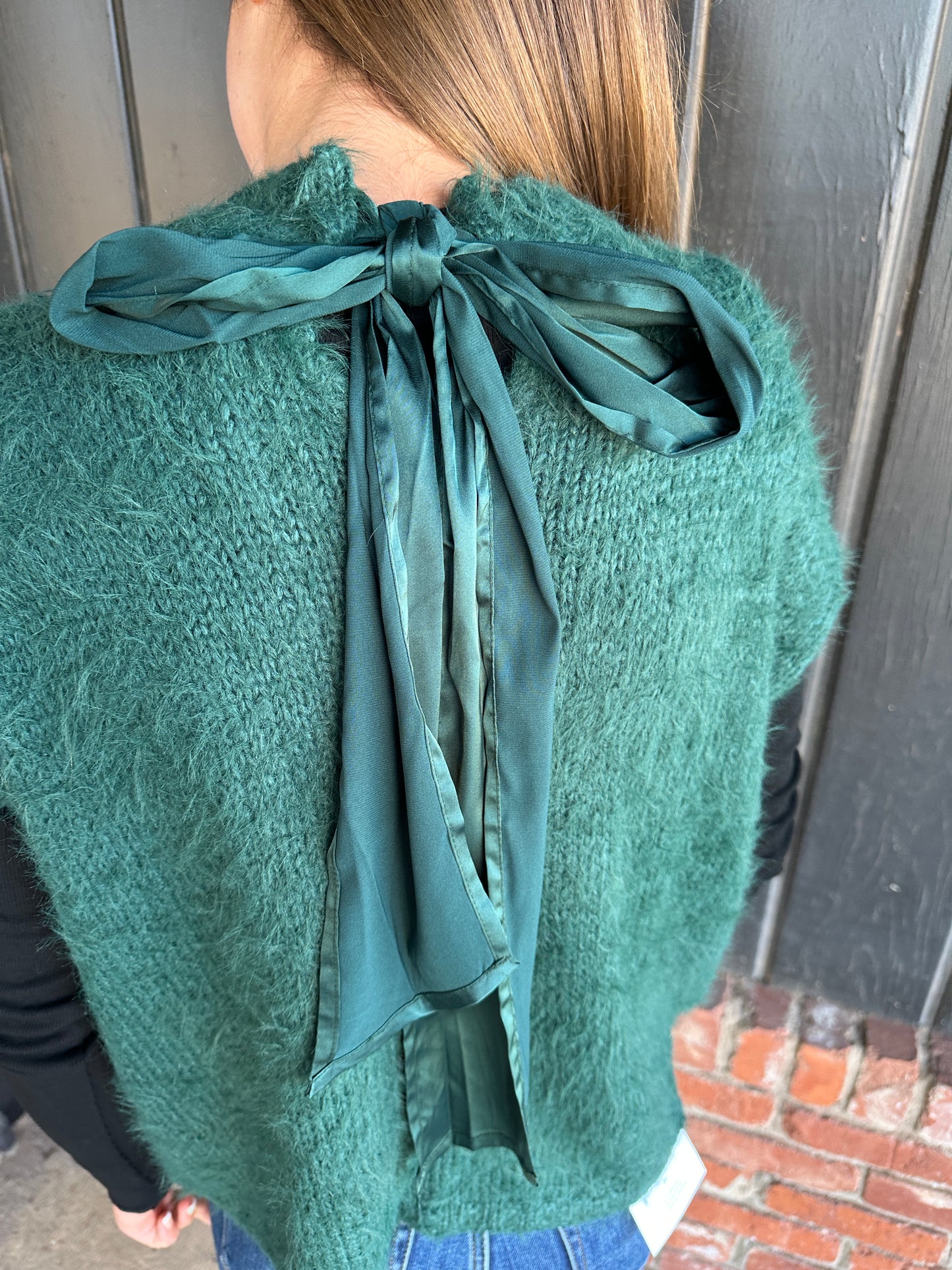 Hunter Green oversized sweater vest