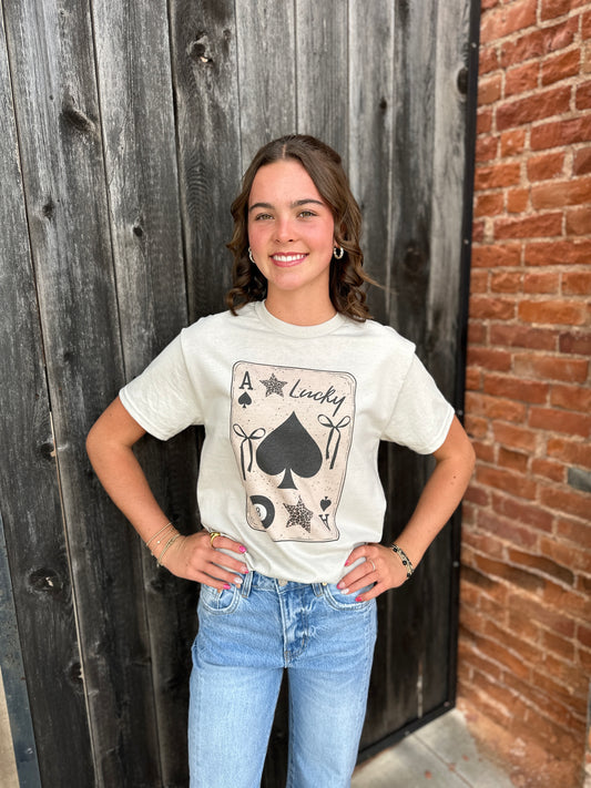 Ace of Spades Lucky Graphic tee