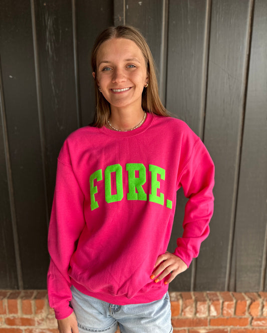 Fore. Puff Pink Sweatshirt