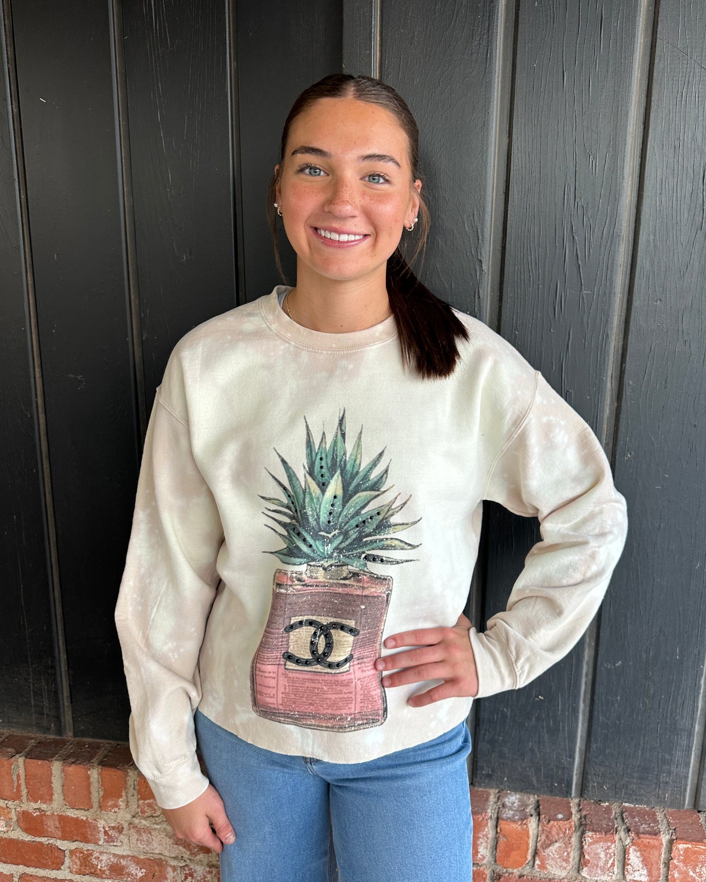 Agave Glitz Crewneck