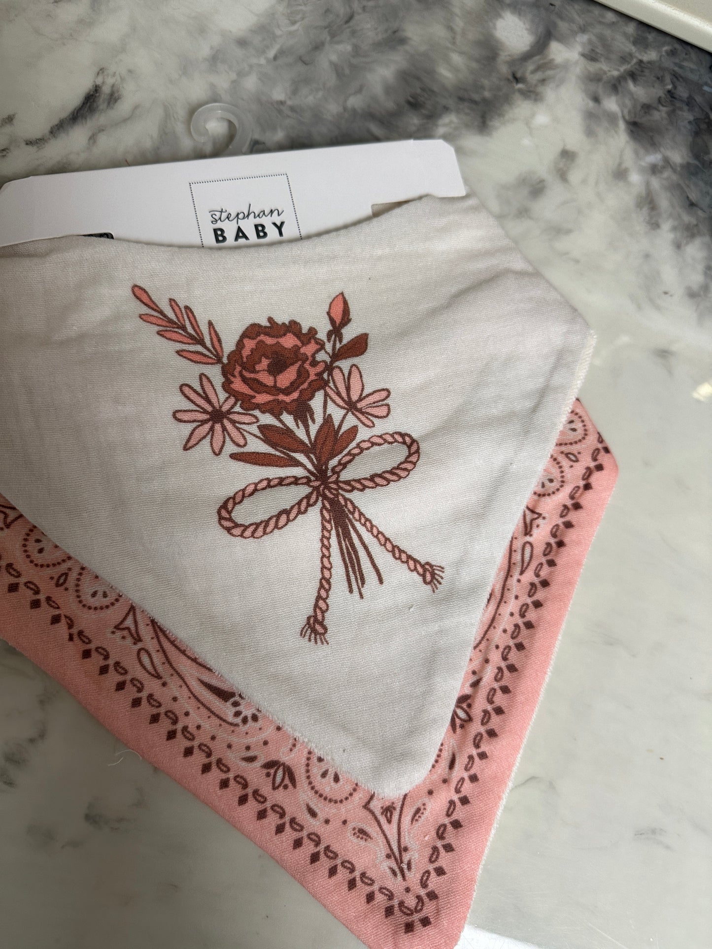 Little Cowgirl Bandana Bib Set
