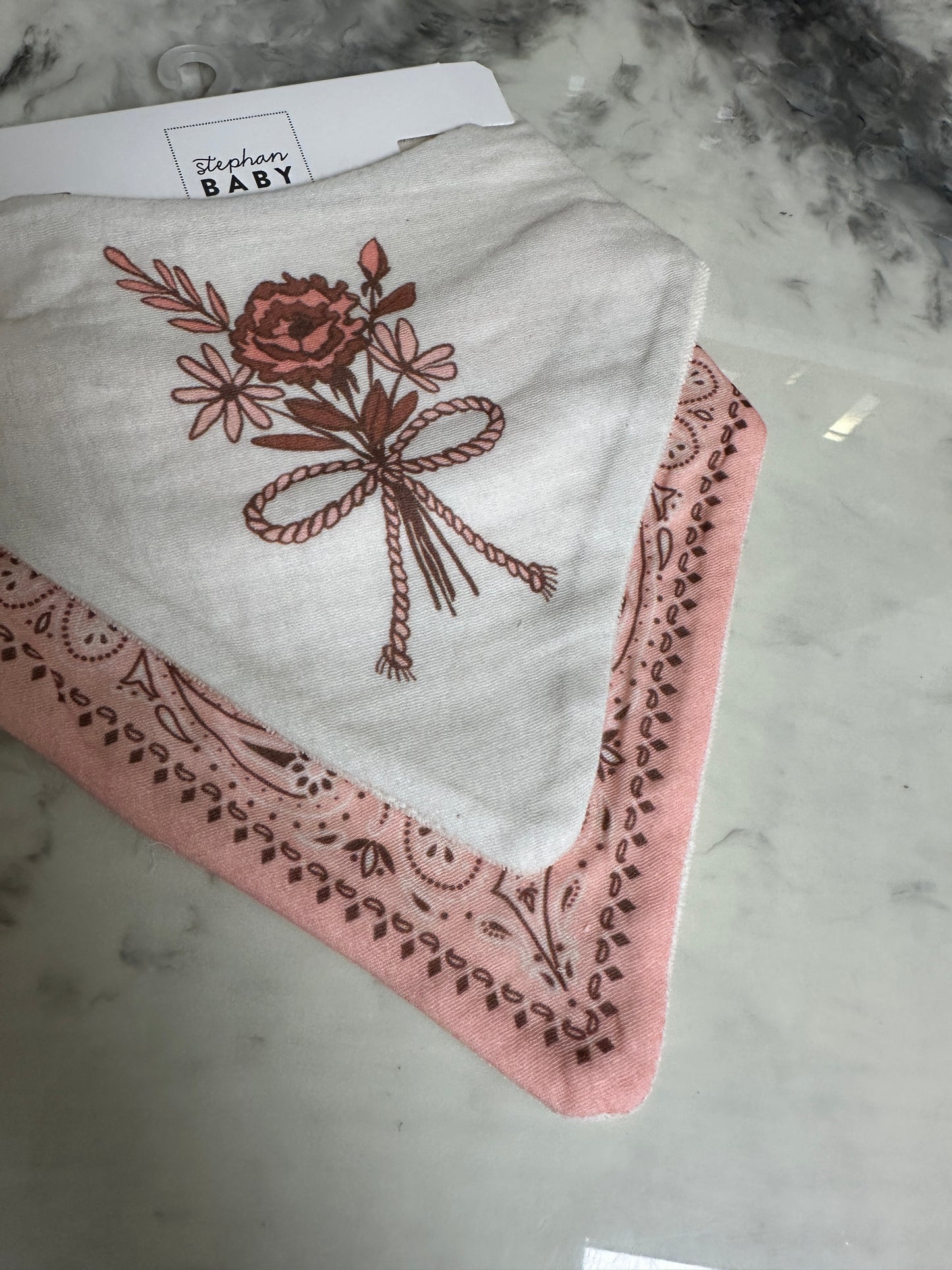 Little Cowgirl Bandana Bib Set