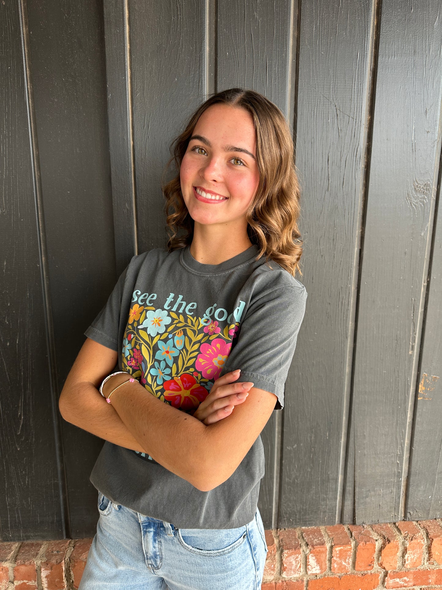 See the Good Be the Good Flowers Graphic Tee