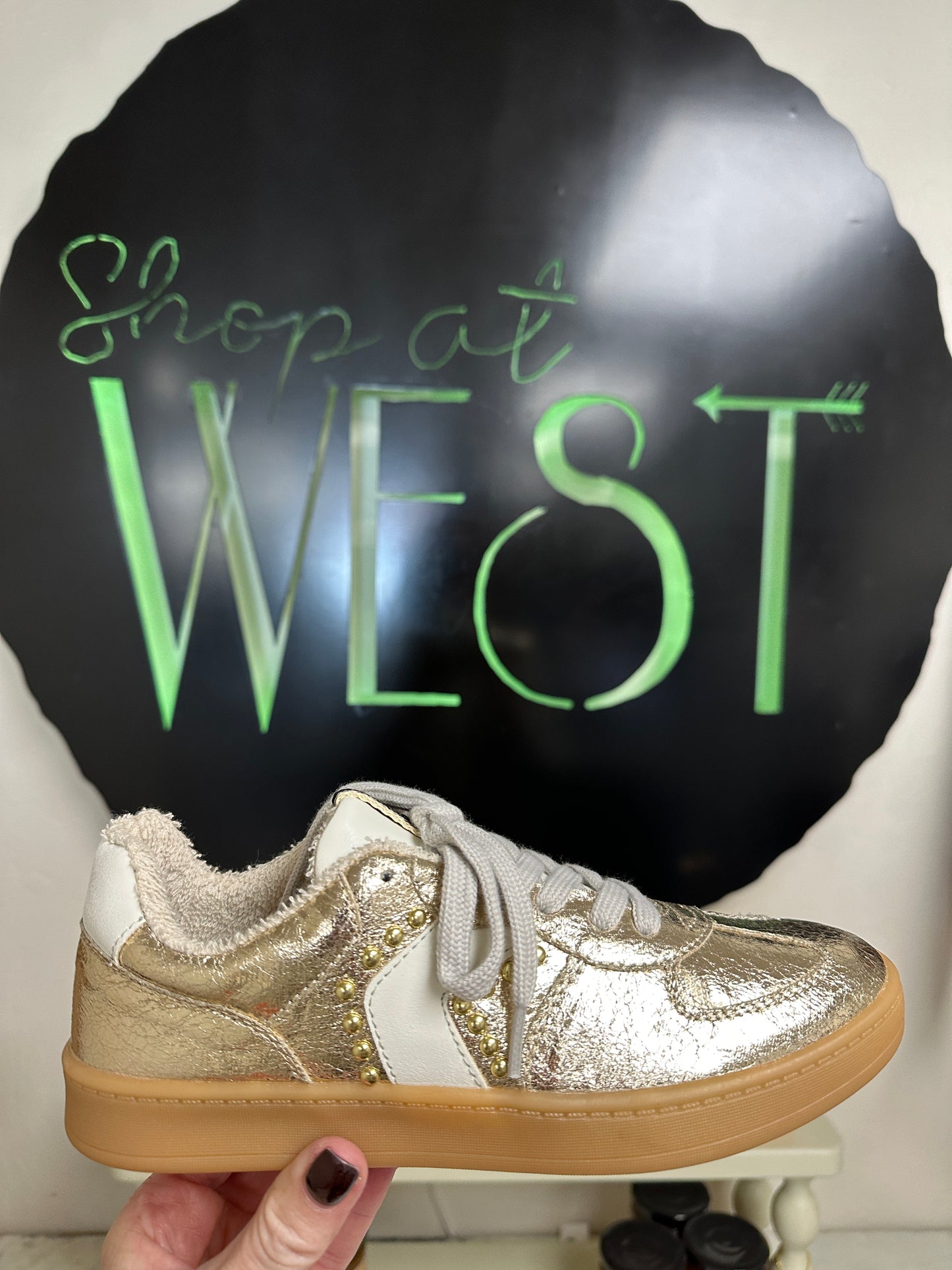Shu Shop Portland Gold Sneakers