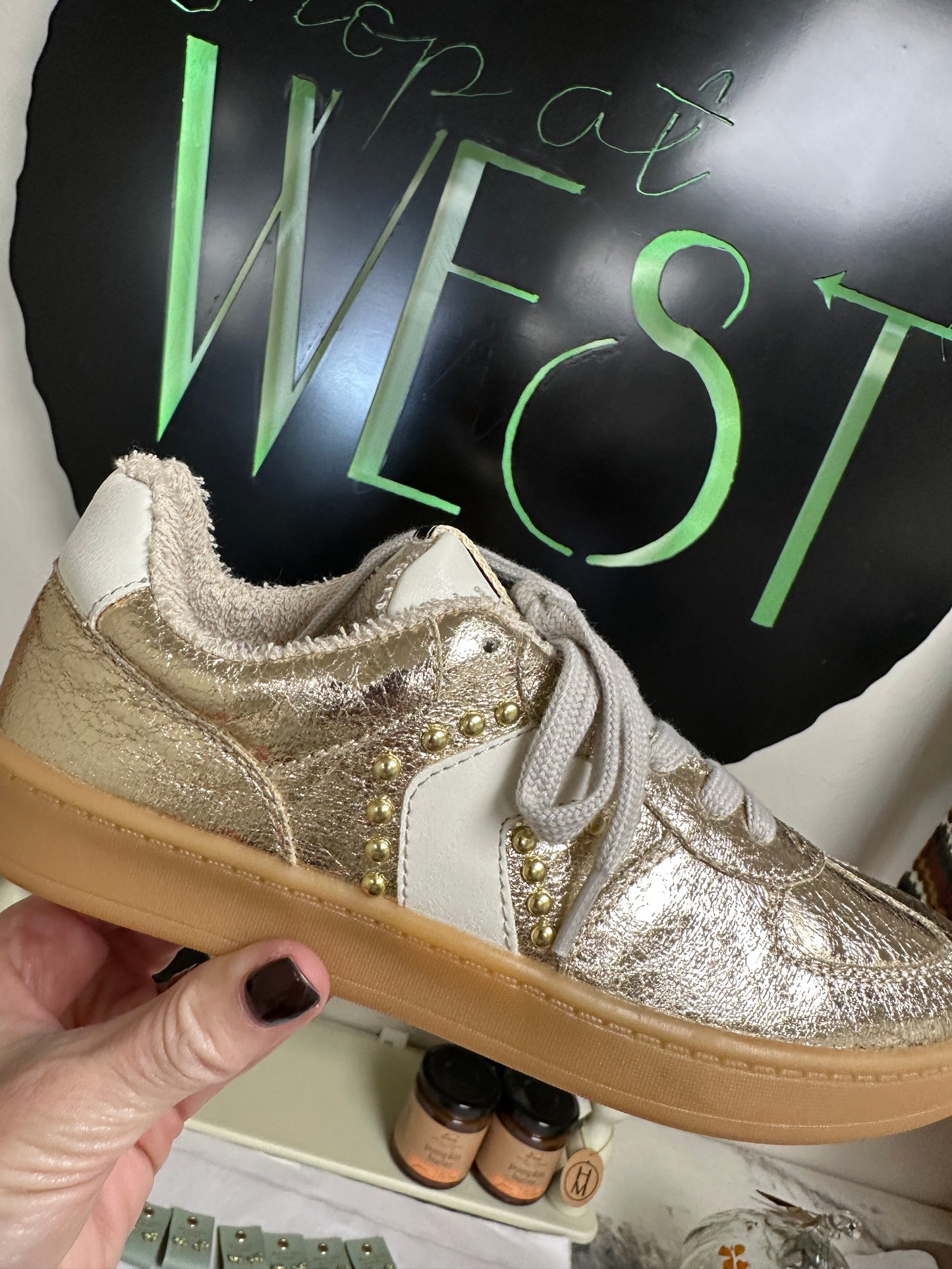 Shu Shop Portland Gold Sneakers