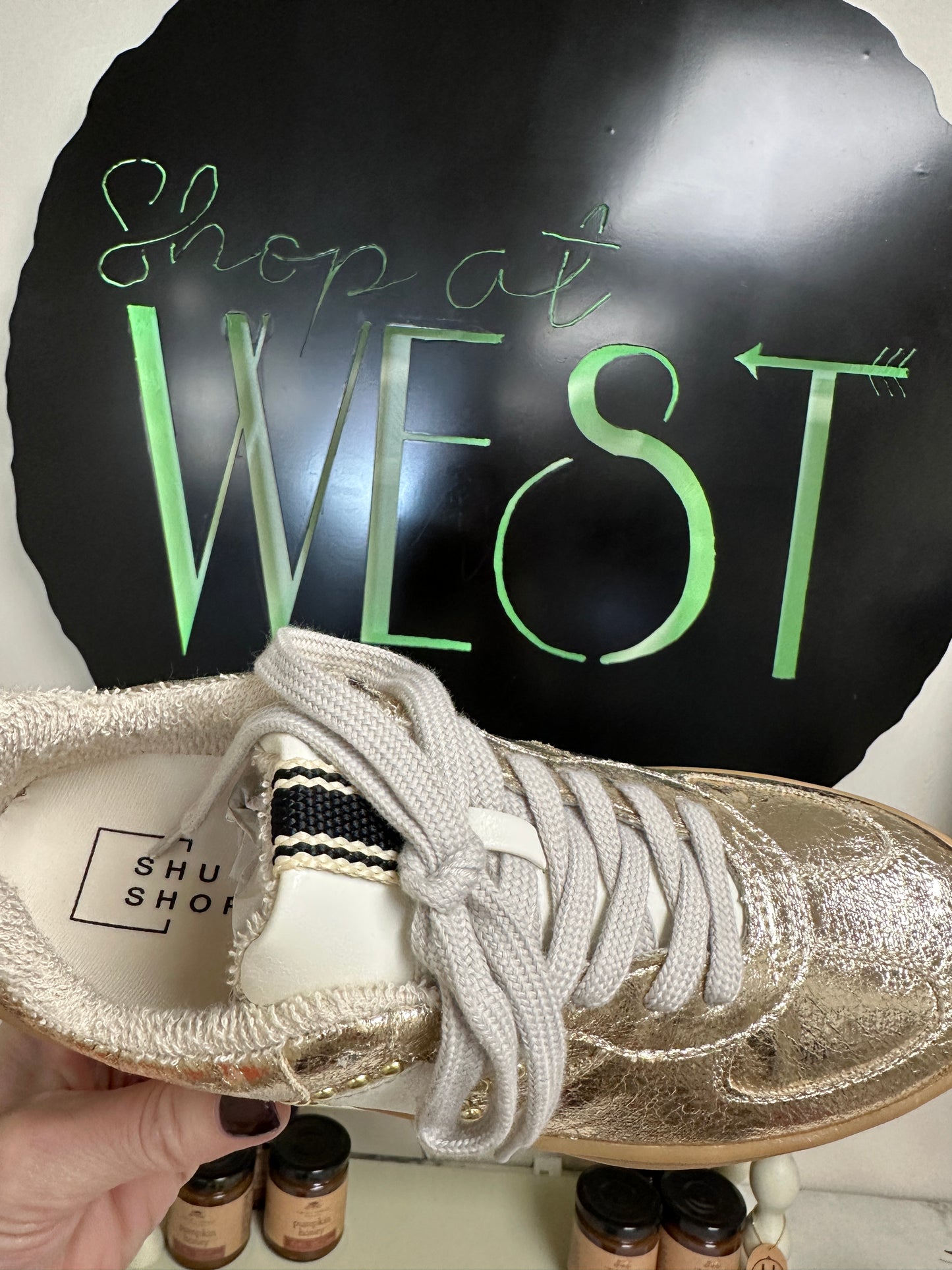 Shu Shop Portland Gold Sneakers