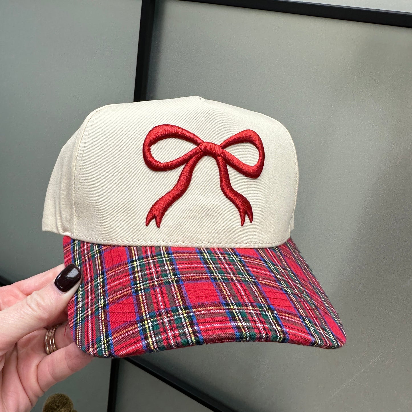 Christmas Plaid Trucker Hat