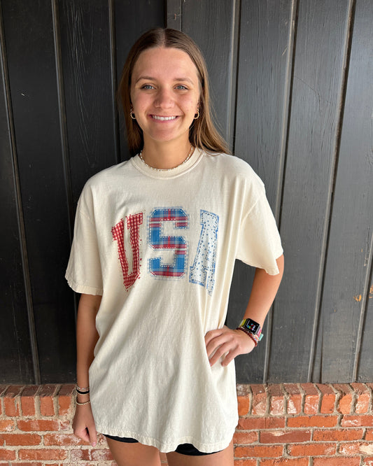 USA Patchwork Tee