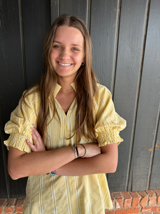 Sunshine Short Sleeve Puff Sleeve