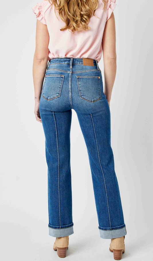 Judy Blue Front Seam cuff straight