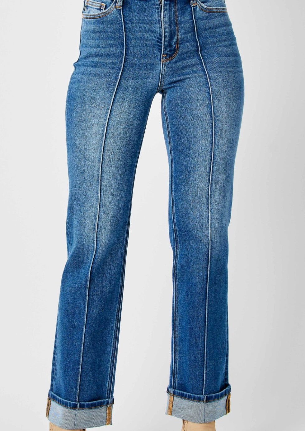 Judy Blue Front Seam cuff straight