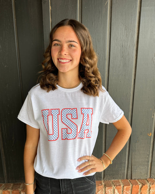 USA Dot Graphic Tee