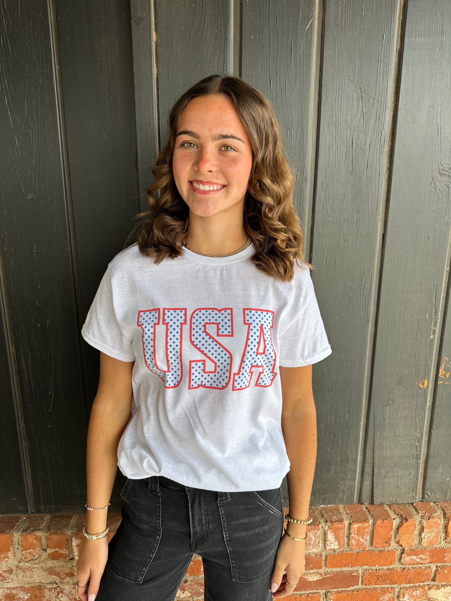 USA Dot Graphic Tee