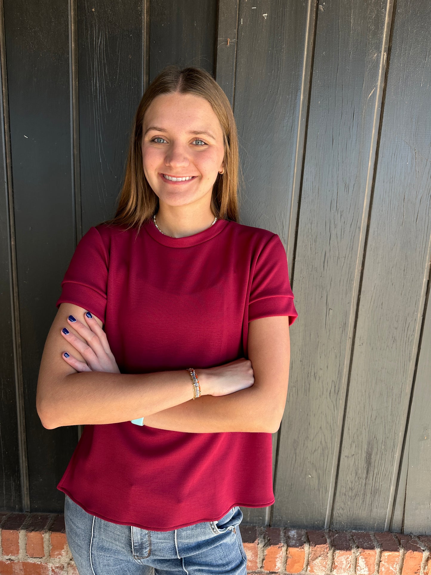 Burgundy Luxe Modal Shirt