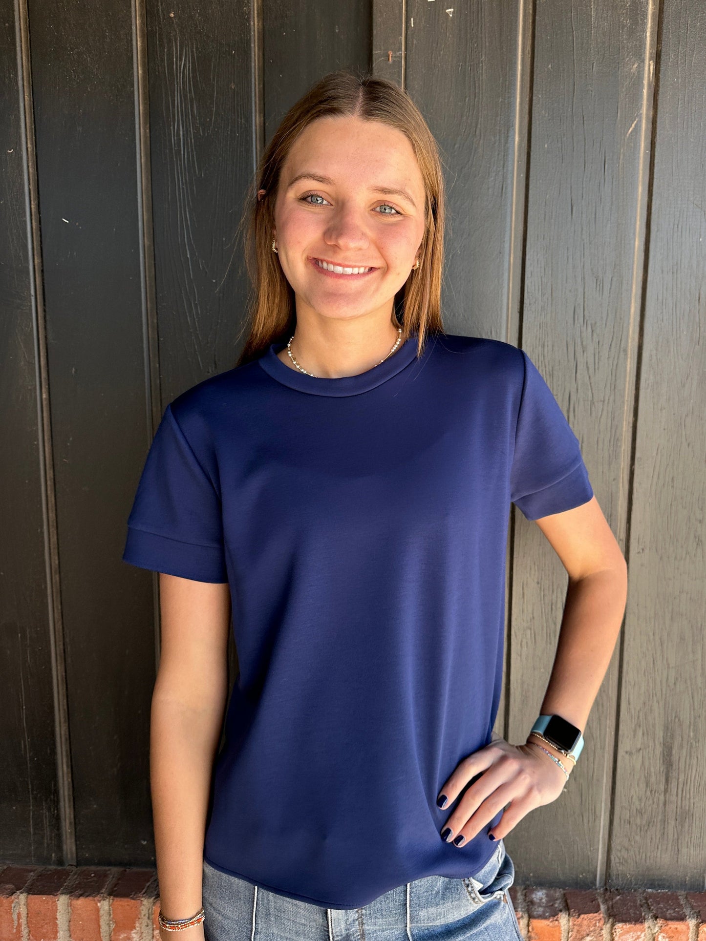 Navy Luxe Modal Shirt