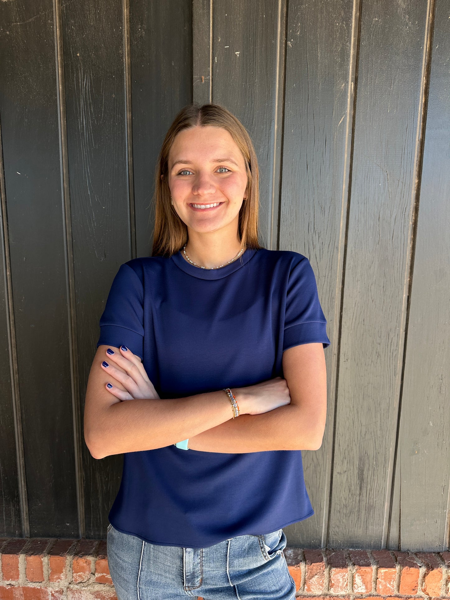 Navy Luxe Modal Shirt